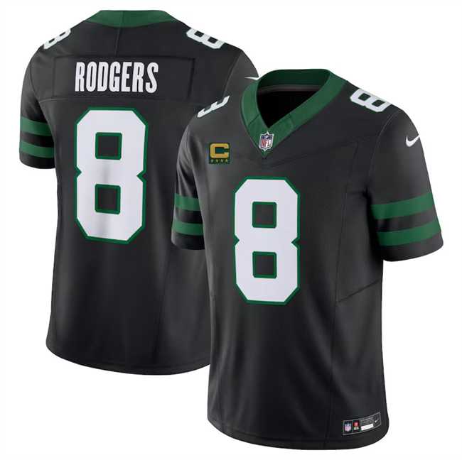 Men & Women & Youth New York Jets #8 Aaron Rodgers Black 2024 F.U.S.E. With 4-Star C Patch Vapor Limited Stitched Jersey,We sell and wholesale Men & Women & Youth New York Jets #8 Aaron Rodgers Black 2024 F.U.S.E. With 4-Star C Patch Vapor Limited Stitched Jersey on line form chian!